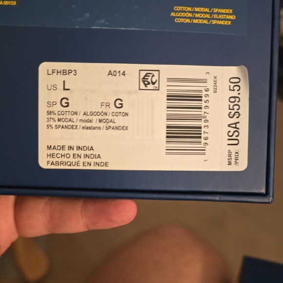 Polo by Ralph Lauren Classic White and Blue Boxer Briefs - Picture 2 of 3